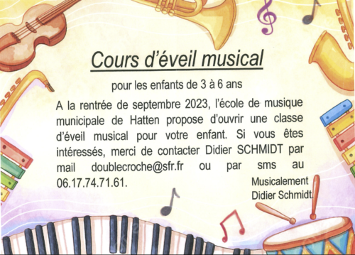 Eveil Musical A partir de 3 ans - Eveil musical - Instruments pour
